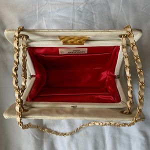 Jacomo Paris Diamond Quilted Leather Crossbody Bag